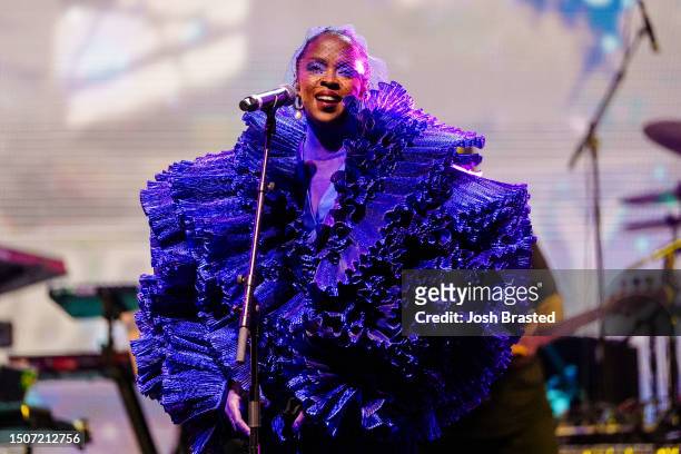 Lauryn Hill performs on day one of the 2023 ESSENCE Festival Of Culture™ at Caesars Superdome on June 30, 2023 in New Orleans, Louisiana.
