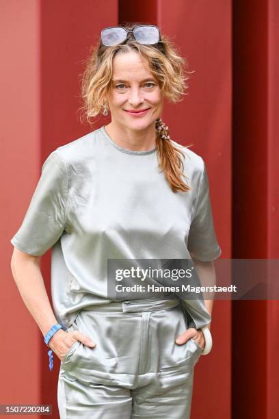 Actress Anne Ratte-Polle attends the award reception during the closing of the Munich Film Festival 2023 at Amerikahaus on July 01, 2023 in Munich,...