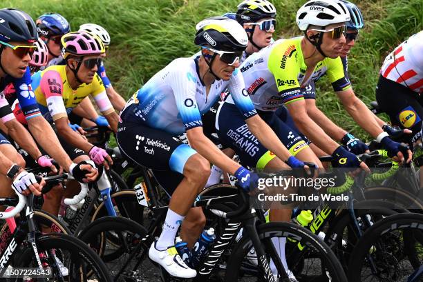 Enric Mas of Spain and Movistar Team competes during the stage one of the 110th Tour de France 2023 a 182km stage from Bilbao to Bilbao / #UCIWT / on...
