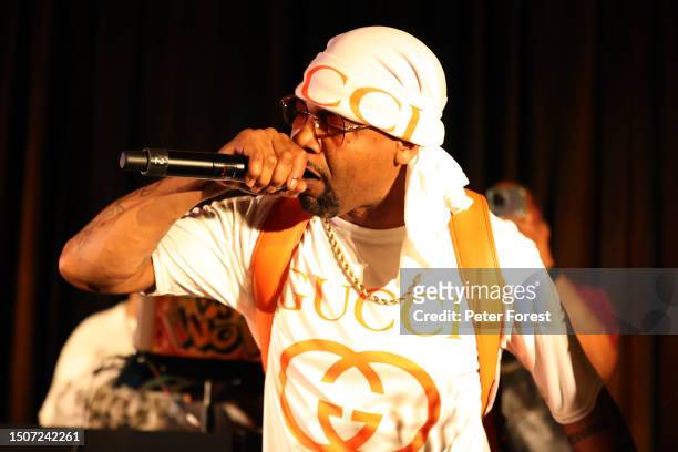Juvenile performs during Netflix's "They Cloned Tyrone" and Lemon Pepper Wet Party at The Chicory on June 30, 2023 in New Orleans, Louisiana.