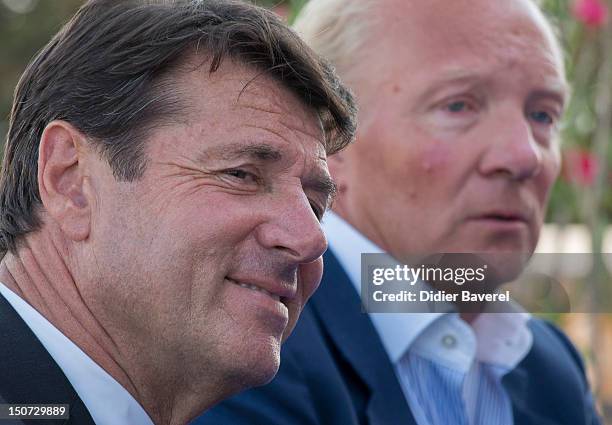 Former minister and President of the Association Brice Hortefeux and mayor of Nice, former minister and General Secretary of the Association...