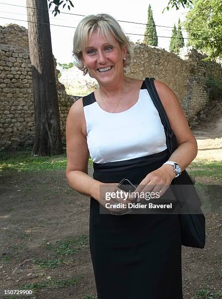 Former minister Nadine Morano attends the first Rally of the association The friends of Nicolas Sarkozy on August 24, 2012 in Nice, France.