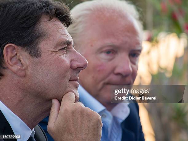 Former minister and President of the Association Brice Hortefeux and mayor of Nice, former minister and General Secretary of the Association...