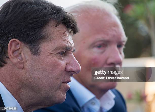 Former minister and President of the Association Brice Hortefeux and mayor of Nice, former minister and General Secretary of the Association...