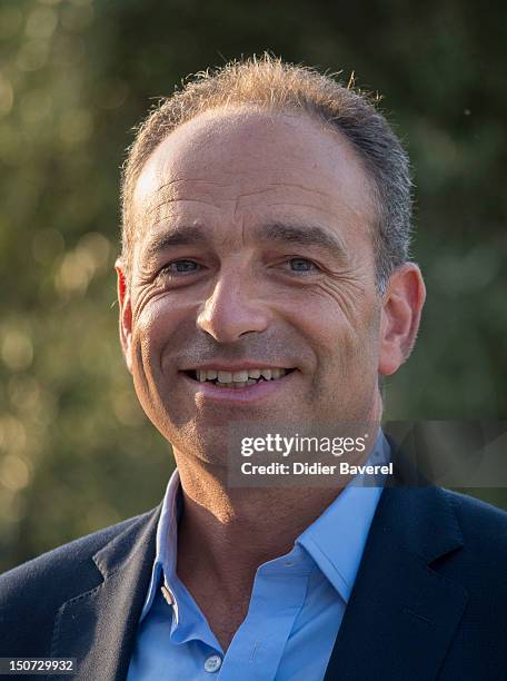 General secretary of UMP party, Jean Francois Cope attends the first Rally of the association The friends of Nicolas Sarkozy on August 24, 2012 in...