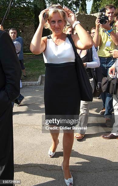 Former minister Nadine Morano attends the first Rally of the association The friends of Nicolas Sarkozy on August 24, 2012 in Nice, France.