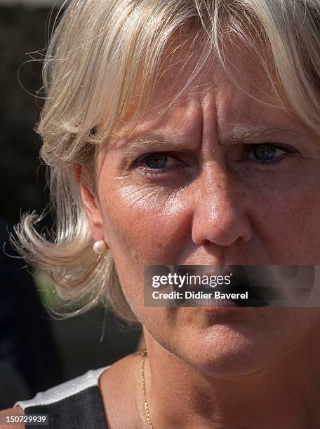 Former minister Nadine Morano attends the first Rally of the association The friends of Nicolas Sarkozy on August 24, 2012 in Nice, France.