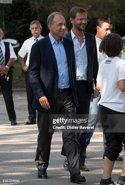 General secretary of UMP party, Jean Francois Cope attends the first Rally of the association The friends of Nicolas Sarkozy on August 24, 2012 in...