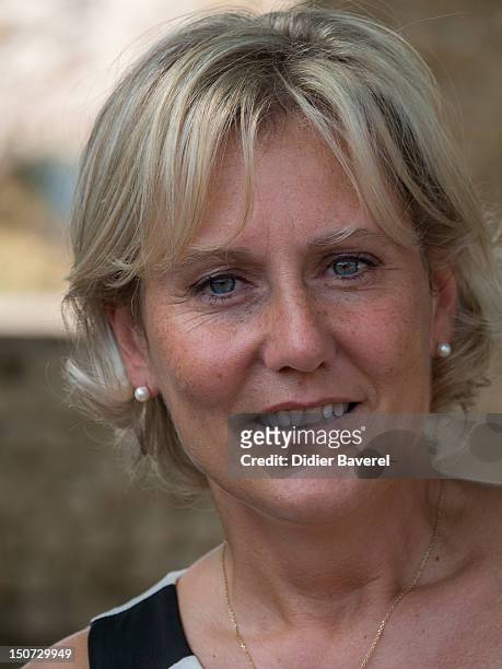 Former minister Nadine Morano attends the first Rally of the association The friends of Nicolas Sarkozy on August 24, 2012 in Nice, France.