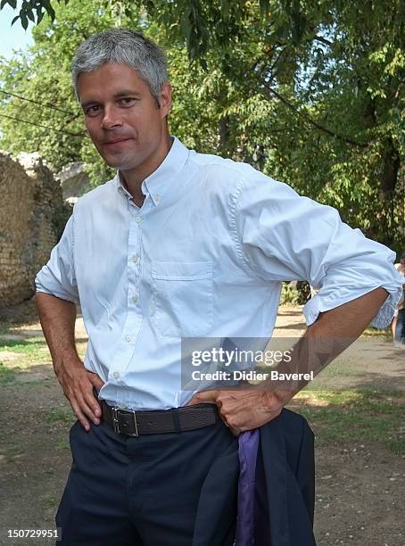 Former minister Laurent Wauquier attends the first Rally of the association The friends of Nicolas Sarkozy on August 24, 2012 in Nice, France.