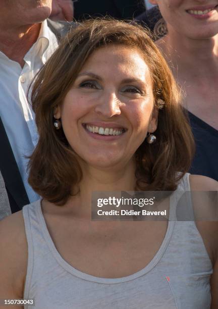 Former minister Nora Berra attends the first Rally of the association The friends of Nicolas Sarkozy on August 24, 2012 in Nice, France.