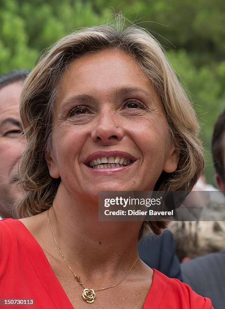 Former minister Valerie Pecresse attends the second day of the National association of the friends of Nicolas Sarkozy on August 25, 2012 in Nice,...