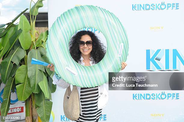 Anastasia Zampounidis attends the Beach BBQ for the German Premiere of 'Kindskoepfe' at O2 World on July 30, 2010 in Berlin, Germany.