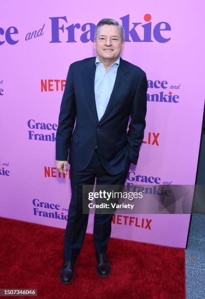 Ted Sarandos at the 'Grace and Frankie' Los Angeles Special Event held at NeueHouse Hollywood on April 23rd, 2022 in Los Angeles, California.