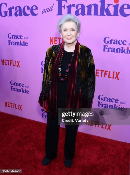 Millicent Martin at the 'Grace and Frankie' Los Angeles Special Event held at NeueHouse Hollywood on April 23rd, 2022 in Los Angeles, California.