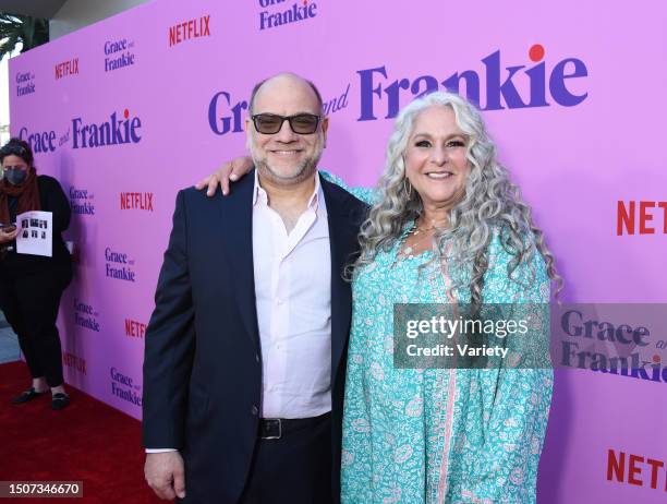 Howard J. Morris and Marta Kauffman at the 'Grace and Frankie' Los Angeles Special Event held at NeueHouse Hollywood on April 23rd, 2022 in Los...