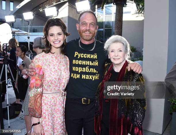 Lindsey Kraft, Ethan Embry and Millicent Martin at the 'Grace and Frankie' Los Angeles Special Event held at NeueHouse Hollywood on April 23rd, 2022...