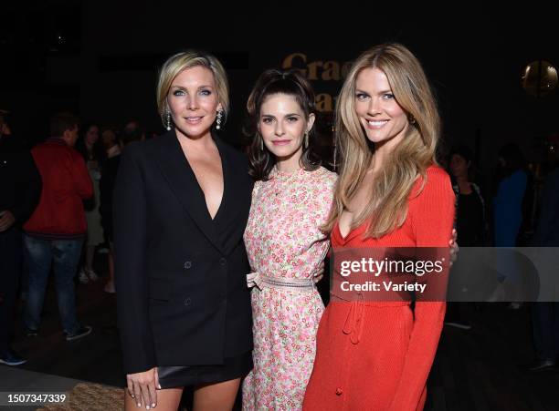 June Diane Raphael, Lindsey Kraft and Brooklyn Decker at the 'Grace and Frankie' Los Angeles Special Event held at NeueHouse Hollywood on April 23rd,...