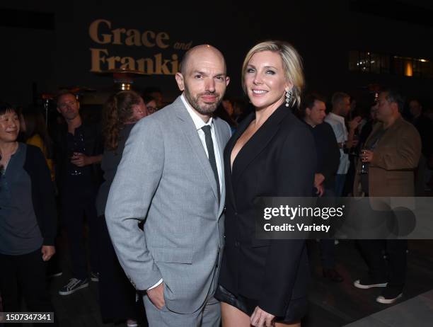 Paul Scheer and wife June Diane Raphael at the 'Grace and Frankie' Los Angeles Special Event held at NeueHouse Hollywood on April 23rd, 2022 in Los...