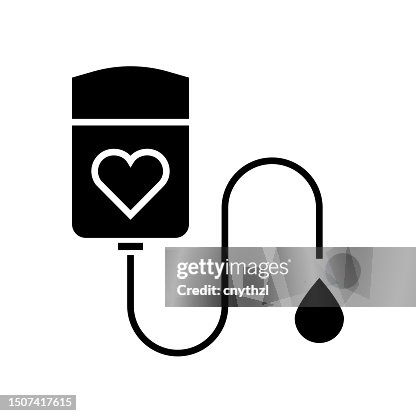 Blood Donation Icon Solid Style. Vector Icon Design Element for Web Page, Mobile App, UI, UX Design Blood Donation Icon Solid Style. Vector Icon Design Element for Web Page, Mobile App, UI, UX Design