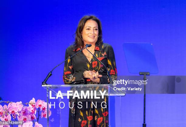 At LA Family Housing’s 2022 Awards held at Pacific Design Center on April 21st, 2022 in West Hollywood, California.