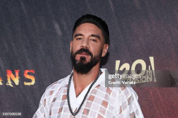 Clayton Cardenas 'Mayans M.C.' season 4 premiere held at Goya Studios on April 18, 2022 in Los Angeles, California.