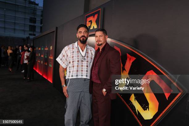 Clayton Cardenas and JD Pardo 'Mayans M.C.' season 4 premiere held at Goya Studios on April 18, 2022 in Los Angeles, California.