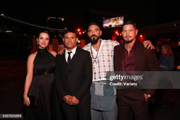 Carla Baratta, Elgin James, Clayton Cardenas, and JD Pardo 'Mayans M.C.' season 4 premiere held at Goya Studios on April 18, 2022 in Los Angeles,...