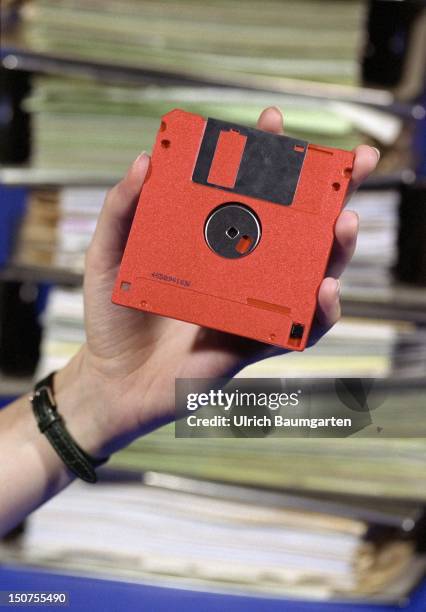 File and diskette.