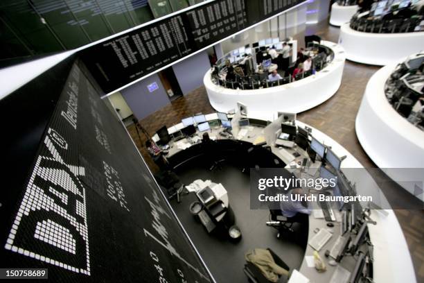 Trading hall of Frankfurt Stock Exchange.