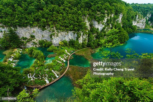 plitvice lakes national park - plitvice lakes national park stock pictures, royalty-free photos & images