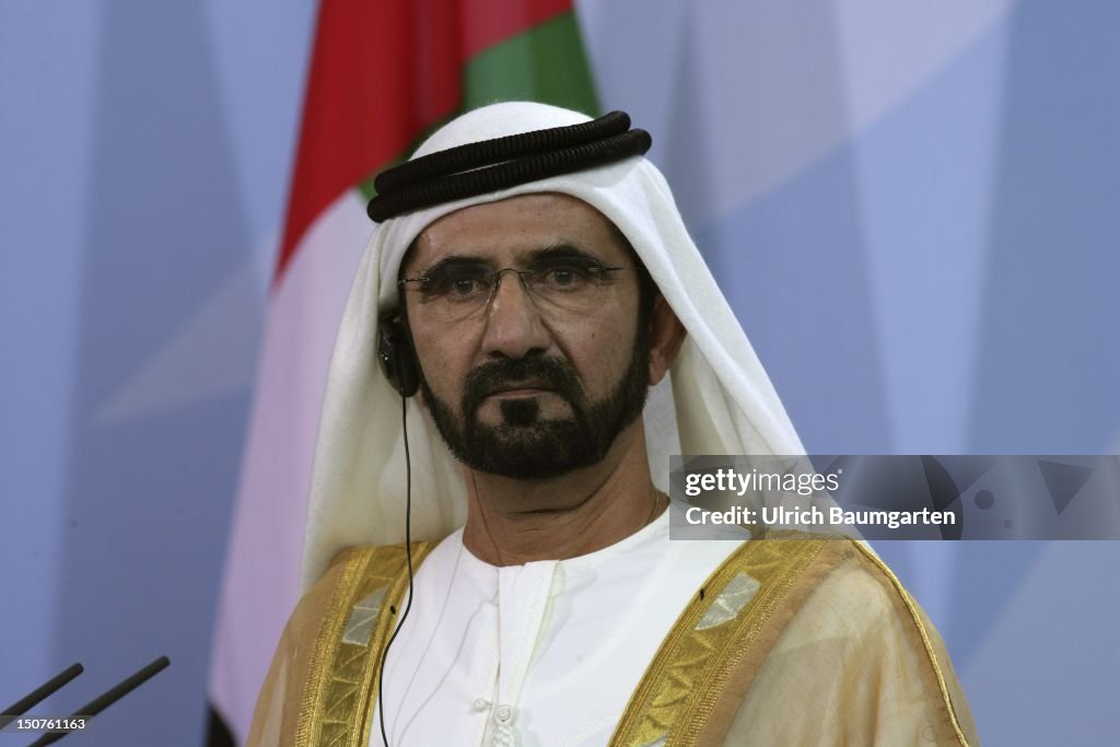 GERMANY, BERLIN, Sheik Mohammed bin RASHID Al MAKTOUM, Premierminister of the United Arab Emirates during his state visit in Germany.