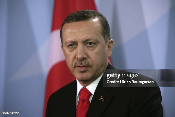 Recep Tayyip ERDOGAN, Turkish prime minister and chairman of the AKP during his visit in Germany.