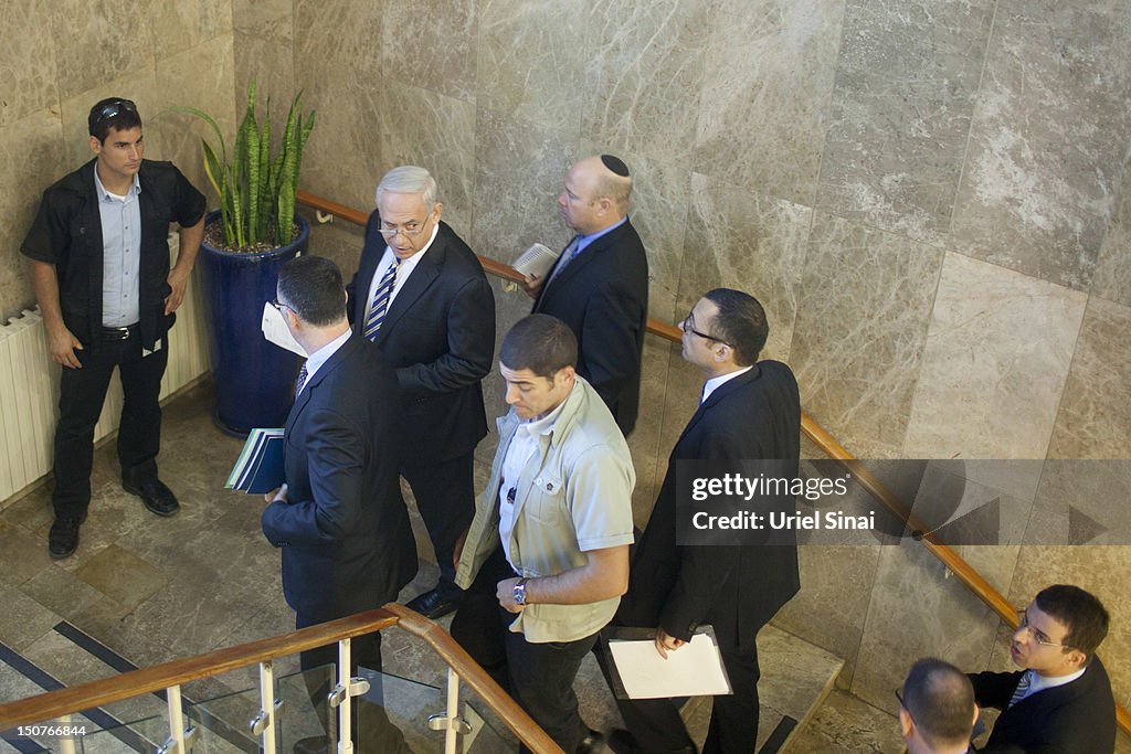 Israeli Prime Minister Benjamin Netanyahu Convenes Weekly Cabinet Meeting