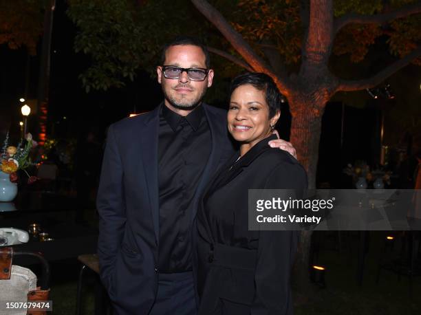 Justin Chambers and wife Keisha Chambers at the premiere of 'The Offer' held at Paramount Pictures Studio on April 20th, 2022 in Los Angeles,...