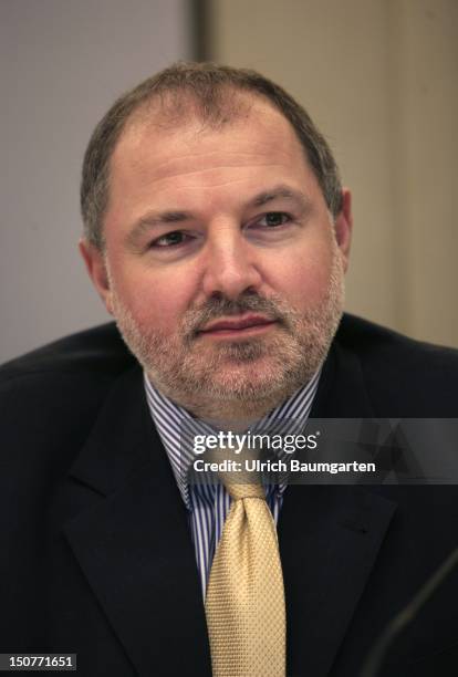 Press-conference of the BaFin in Bonn, Michael SELL, member of the board of directors of the BaFin.