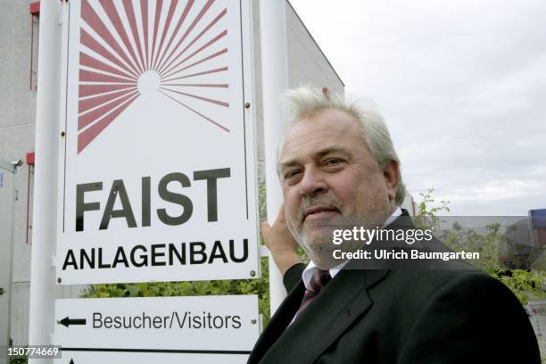 Michael FAIST, Chief executive of the company FAIST Anlagenbau in Krumbach.