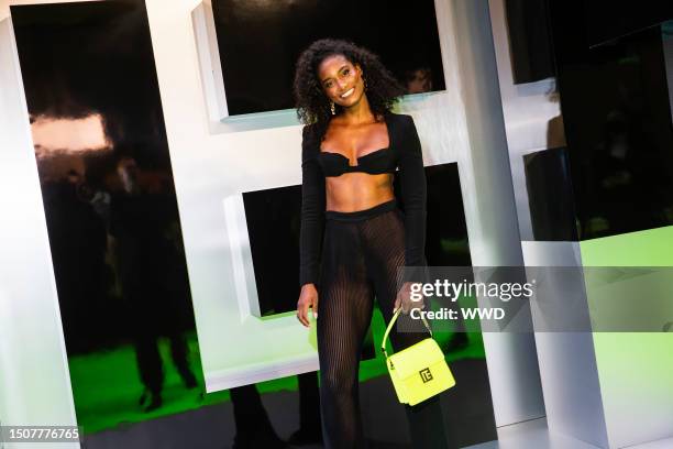 Melodie Monrose at the Balmain and Olivier Rousteing Celebration of the New York City Flagship on May 11, 2022 in New York.
