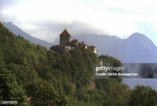 The castle of the Prince of Liechtenstein in the capital Vaduz.