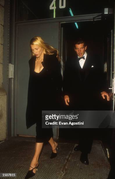 John F. Kennedy Jr. And Caroline Bessette in NYC, New York, March 11, 1996.