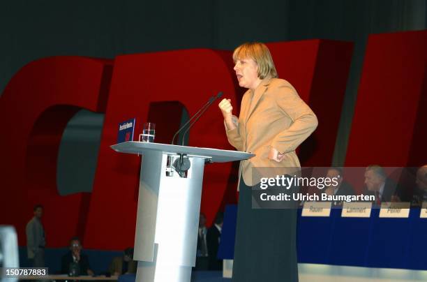 Angela MERKEL, federal party chairwoman, during federal party conference.