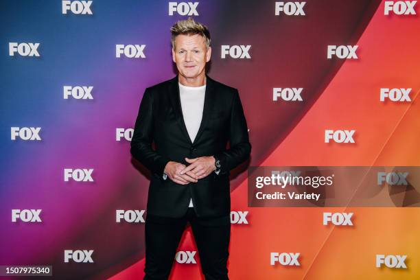 Gordon Ramsay at the FOX 2022 Upfront Red Carpet held at The Four Seasons Downtown on May 16th, 2022 in New York City.