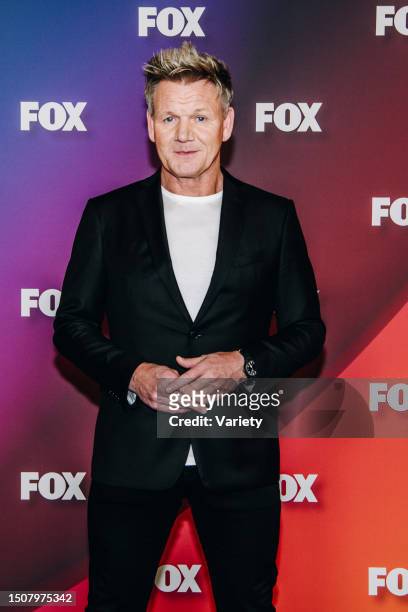 Gordon Ramsay at the FOX 2022 Upfront Red Carpet held at The Four Seasons Downtown on May 16th, 2022 in New York City.