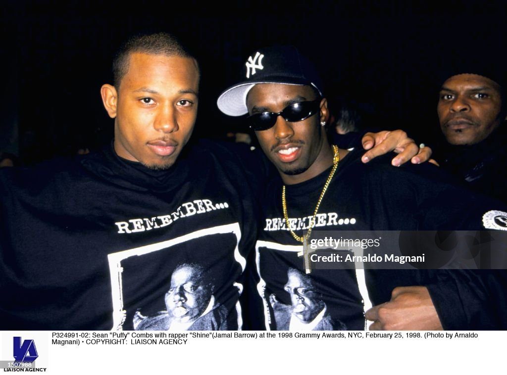 Sean "Puffy" Combs with rapper "Shine"...