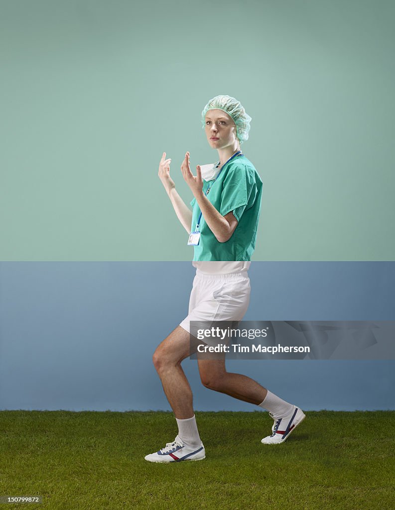 Surgeon top, tennis player bottom