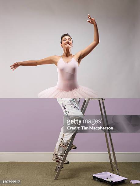 ballet dancer top, decorator bottom - top garment stock pictures, royalty-free photos & images