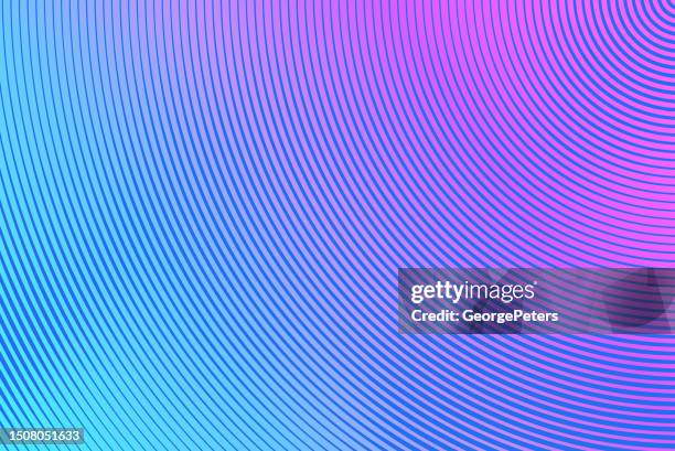 ilustraciones, imágenes clip art, dibujos animados e iconos de stock de círculos concéntricos fondo abstracto - holográfico