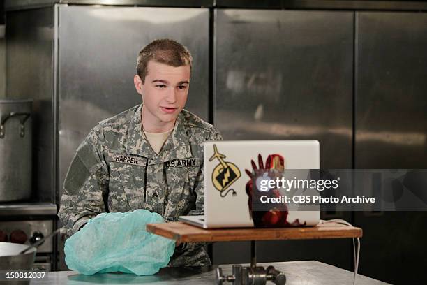 Changed My Mind About The Milk" -- Jake Skypes with Alan from the Army, on the tenth season premiere of TWO AND A HALF MEN, Thursday, Sept. 27 on the...