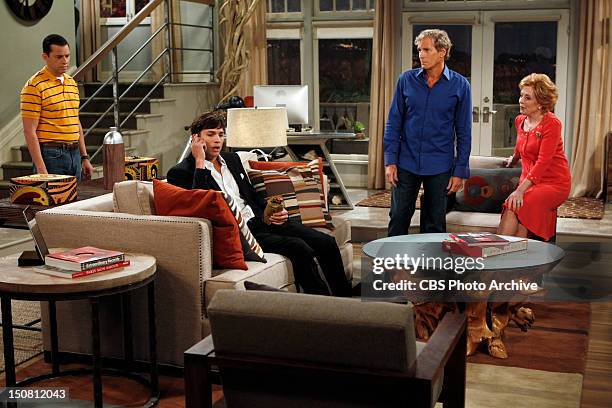 Changed My Mind About The Milk" -- Alan , Michael Bolton and Evelyn try to talk Walden off a ledge, on the tenth season premiere of TWO AND A HALF...