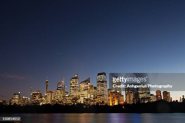 sydney skyline - sydney city stock pictures, royalty-free photos & images